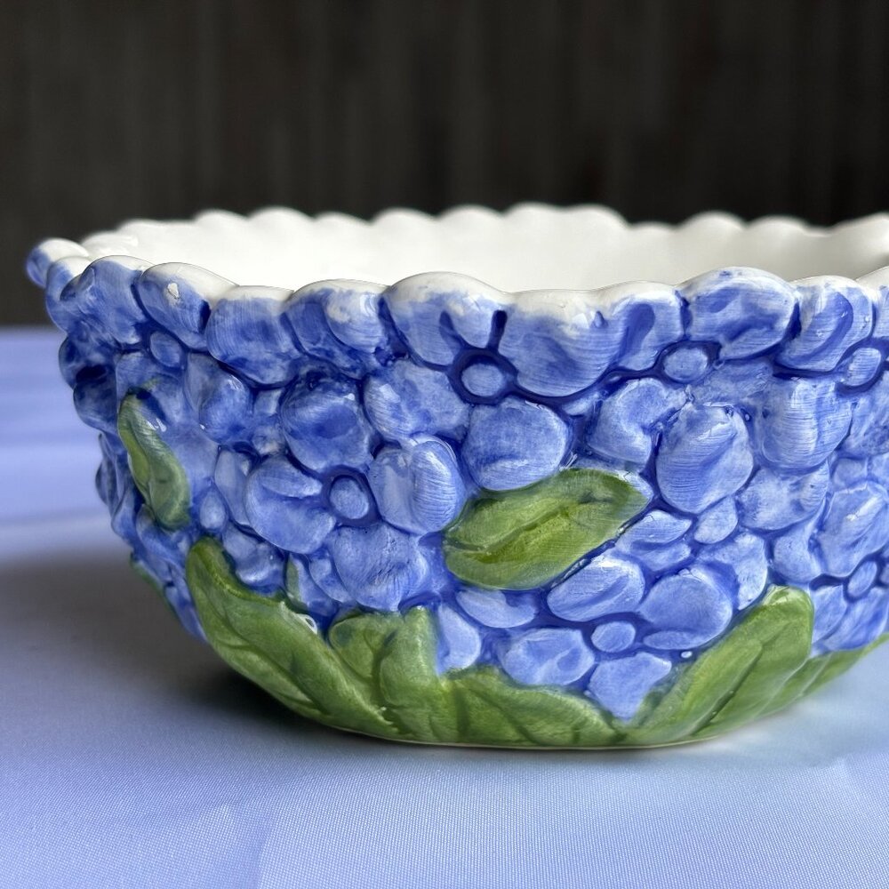 Violet Flower Ceramic Bowl